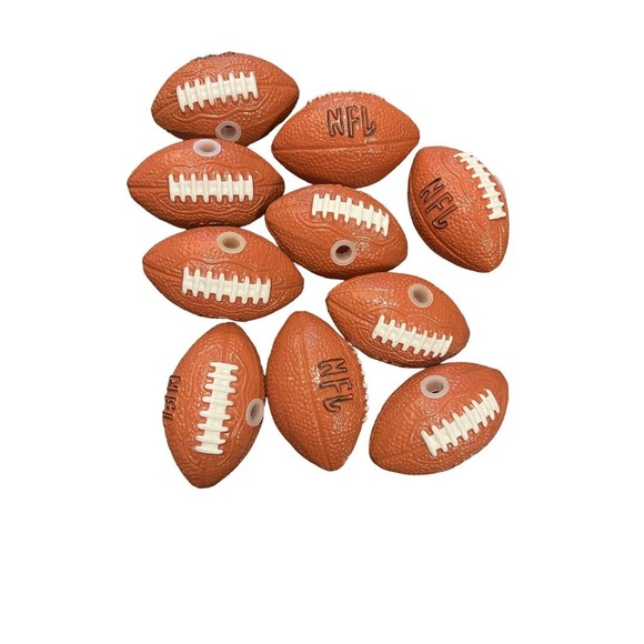 Vintage NFL Football Novelty 10 Light String Kurt Adler Holiday Set Covers Only - Picture 1 of 1